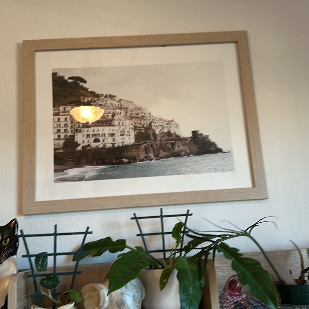 Amalfi Coast Art Print and frame